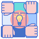 help,light bulb,hands,hands and gestures,support,involved,team building
